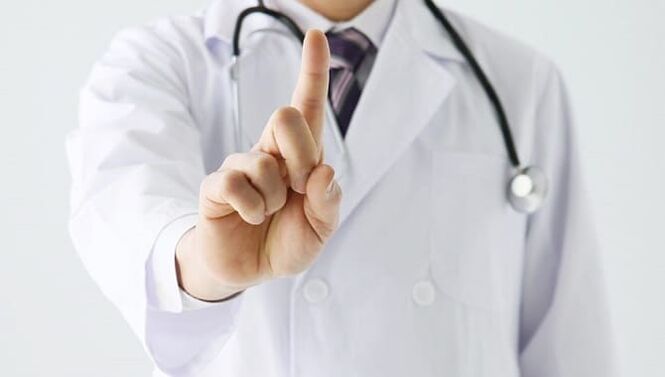 Diagnose von Parasiten durch einen Arzt